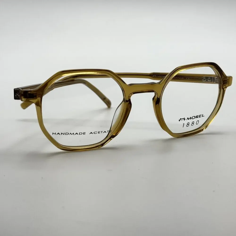 Morel 1880 Eyeglasses Frame Paul 60132M-MD05 Yellow Round Full Rim 47-22-140